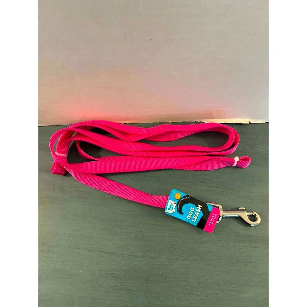Play On! Dog Accessory Set XS/S Pink Black‎ LED Collar Leash Bark Bling Necklace